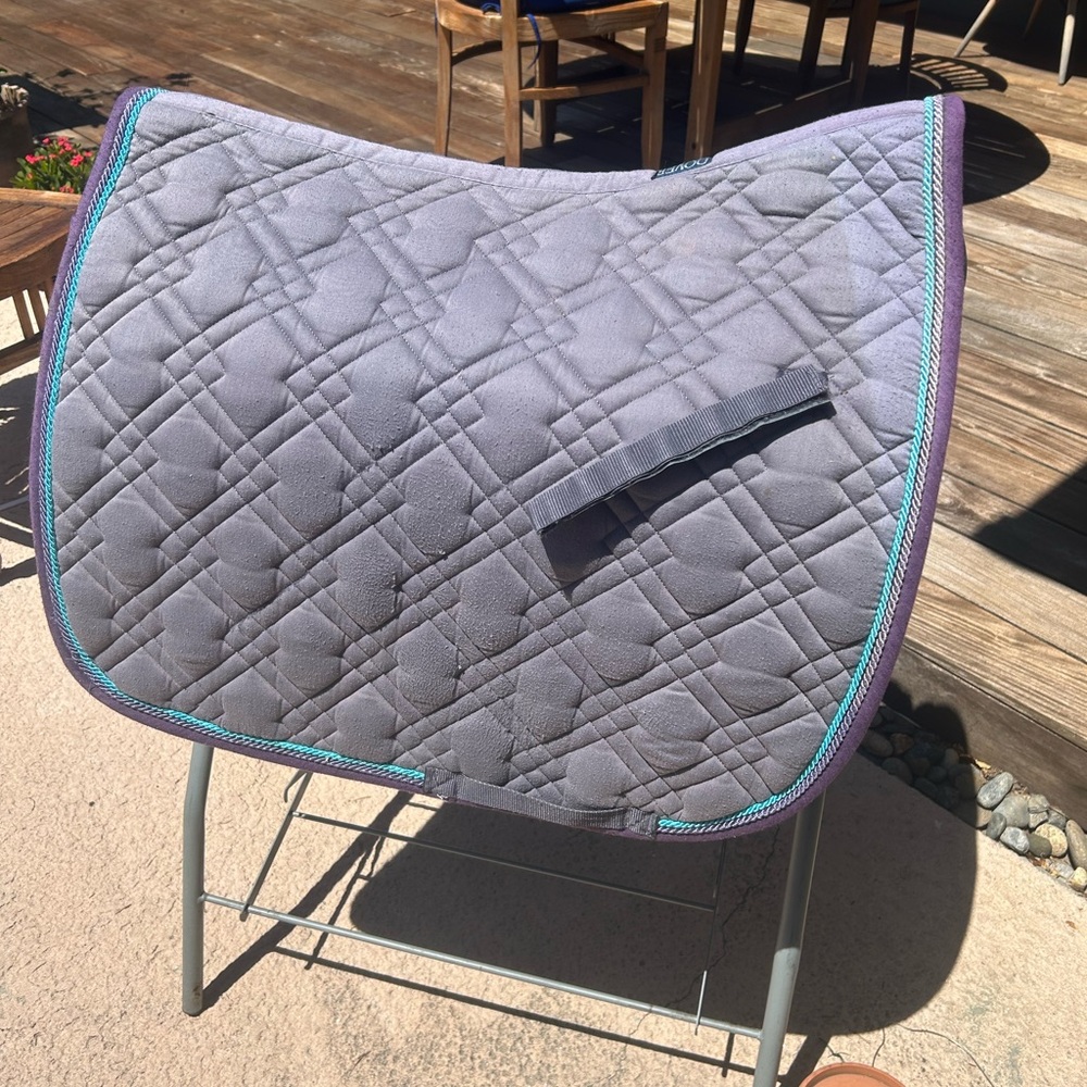 Dover Saddlery Gray Dressage Saddle pad